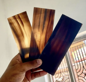 Placas de Cuerno de Búfalo para Monturas de Gafas y Mangos de Cuchillo, Placas de Cuerno de Vaca Natural en Varios Tamaños - Product Image 3