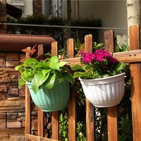 Jardinière murale Vintage, Pot de fleurs avec trous de suspension, panier de plantes décoratives