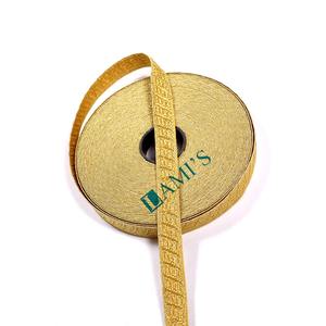 Vente de haute qualité OEM tresse dentelle passementerie gallon vente en gros français fantaisie dentelle tresse en fil d'or métallique étroit - Product Image 3