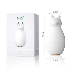 Ensemble de vibrateurs multi-fréquences rechargeables par USB - Formes de lapin, cerf, renard, éléphant pour femmes - Product Image 3