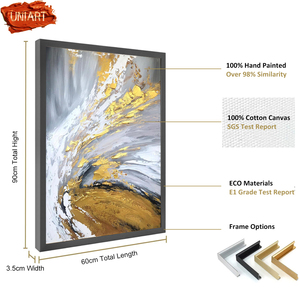 UNIART Hot Futurism Hélice Peint À La Main <span class=keywords><strong>Peinture</strong></span> À L'huile Acrylique Orignal Fait À La Main Personnalisé Abstrait Huile Oeuvre pour <span class=keywords><strong>Galerie</strong></span> - Product Image 2