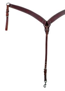 Collier de selle western pour chevaux Noir outillé Trail Pleasure and Barrel Roping Plastron fabriqué à partir de cuir de qualité - Product Image 3