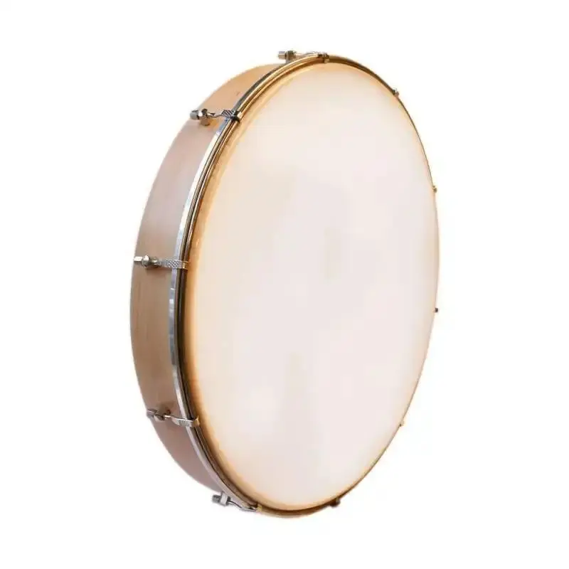 Wholesale percussion music instrument free sample hand drums round Sizes 8 Easy Returnwooden tunable hand music tambourin
