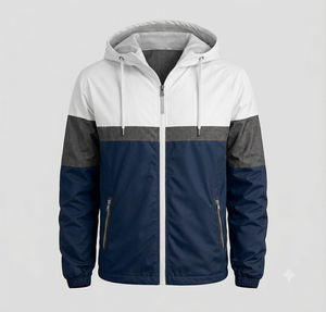 Chaqueta Cortavientos para Hombre de Primera Calidad, Impermeable, Resistente al Viento, Transpirable, con Capucha y Cuello Alto, Grosor Estándar - Product Image 4