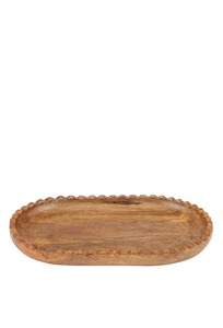 Cuenco de madera para servir para cocina, comedor y Decoración de mesa con acabado natural y elegante diseño artesanal - Product Image 6