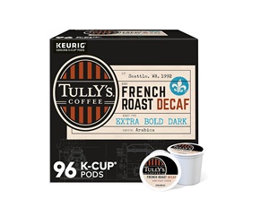 กาแฟทัลลี่ เฟรนช์โรสต์ ดีแคฟ, แคปซูลกาแฟแบบเสิร์ฟเดี่ยวสำหรับเครื่องคีริก, ดาร์กโรสต์, 96 แคปซูล - Product Image 1