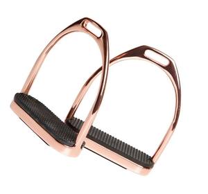 Recién llegado, estribos de caballo amortiguadores de aluminio, ligeros, ajustables, de agarre ancho, suministro OEM de fábrica ecuestre - Product Image 2