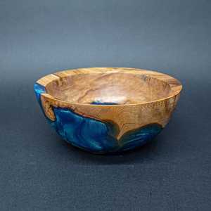 Cuenco de madera de resina de precio al por mayor para ensaladas, fruta, comida, frutos secos, cuenco de madera hecho a mano de alta calidad para la venta - Product Image 6