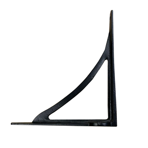 Soporte de hierro fundido Soporte de estante recubierto de polvo negro Soporte de pared de metal Accesorios de hardware Producto hecho de hierro de 90 grados para la venta - Product Image 1