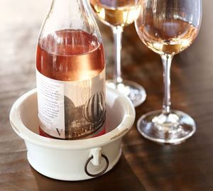 Metal Bottle Coaster with Antique Finish for Living Room Decoration Unique Handcrafted Table Protection Piece - Product Image 1