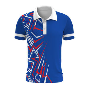 Jersey de hombre personalizado para Polo poliéster de secado rápido con impresión completa y logotipo bordado para tenis bolos golf - Product Image 3