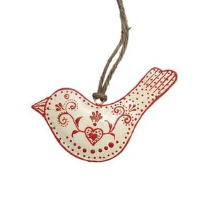 Christmas <b>Tree</b> Hanging Decoration Set of 3 Metal Start <b>Tree</b> and Heart Shaped Red Painting design - Product Image 5