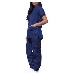 New Design Unisex Medical Nurse Uniform | Breathable Knitted Scrub <b>Set</b> for <b>Doctors</b> & Nurses | Customizable Nursing Scrubs - Product Image 4