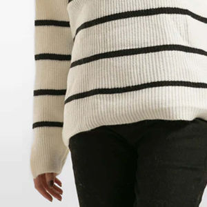 Pull en cachemire 100% tricoté plat décontracté et chaud, anti-boulochage, surdimensionné pour femmes, saison d'hiver, manches longues - Product Image 4