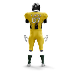 Uniformes de Fútbol Americano Juveniles Personalizados, Conjuntos de Camisetas y Pantalones Cortos 100% Poliéster, Transpirables, de Secado Rápido, con Nombre de Equipo, Logotipo y Posiciones Personalizados - Product Image 5