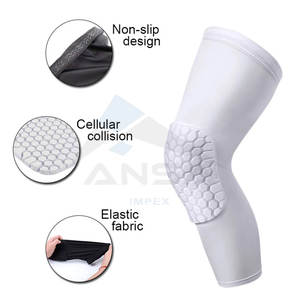 Genouillères, coussinets de compression, manchon long pour la jambe, protection contre les collisions, genouillère pour le basketball, le football, le volleyball - Product Image 2