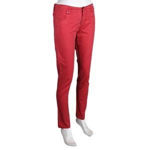 Women's Slim Fit Cotton Pant - <b>Maroon</b> - Product Image 1