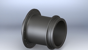 Carcasa Cilíndrica con Brida, Adaptador de Manguito con Brida, comúnmente utilizado como conexión estructural y envolvente - Product Image 2