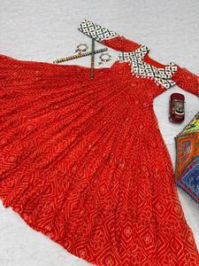 Último Diseño de Salwar Kameez para Mujer en Georgette Pesada con Apliques de Espejo, Secado Rápido, para Fiestas, Festivales Indios y Pakistaníes - Product Image 6