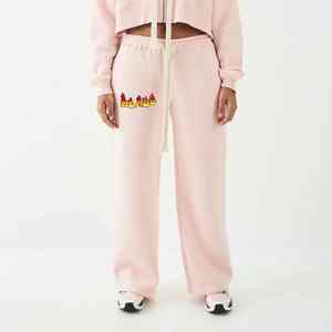 OEM/ODM pantalon baggy à jambes larges sur mesure tenue décontracté respirant polyester/coton polaire lourd hiver Hip Hop pantalons de survêtement - Product Image 6