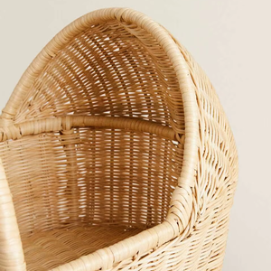 Landau de poupée en rotin tissé à la main le plus vendu-Poussette de poupée bébé écologique et élégante pour les tout-petits et les enfants - Product Image 6