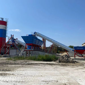 Nueva Mezcladora de Concreto Eléctrica Compacta y Estacionaria de 60 M3/h con PLC Automático, Bomba, Motor, Cojinetes Clave - Product Image 1