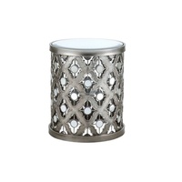 Papillon Concevant Aluminium Verre Top Grande Taille Café Table D'appoint Meilleure Vente Salon Table D'appoint Pour La Maison et Hôtel Décor