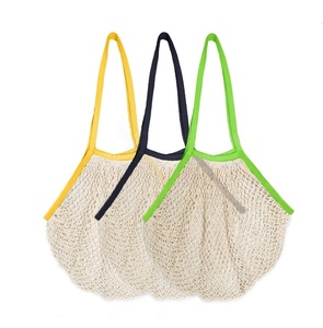 Sac en maille de coton avec cordon de serrage de qualité d'exportation sac en maille de légumes pour pomme de terre ou oignon sac en maille d'épicerie de bonne qualité pour paquet d'oignons - Product Image 3