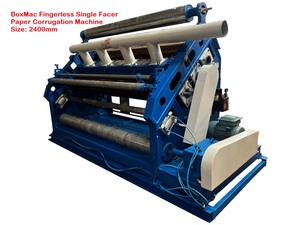BoxMac Fingerless Single Facer Paper Corrugation Machine 2400mm Semi-Automatic High Productivity Packaging Forming Machine - Product Image 1