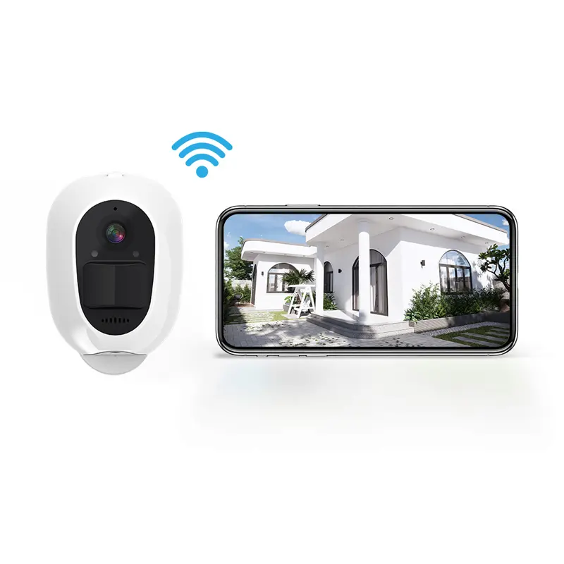 CCTV nirkabel IP WiFi, kamera keamanan luar ruangan tanpa kabel surya 4G Wifi