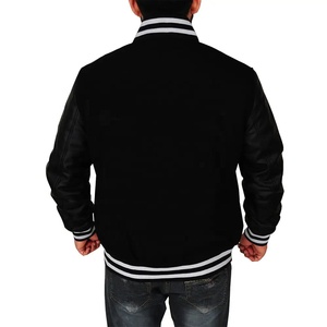 Venta caliente Plain Letterman Men Varsity Jacket Quick Dry Street Wear Blank Button Down Unisex Varsity Jacket - Product Image 6