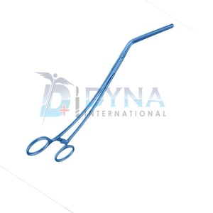 Abrazadera de Aorta DeBakey de alta calidad de acero inoxidable Mordazas atraumáticas DeBakey curvas completas de titanio de 10,5 "(26,5 cm) - Product Image 2