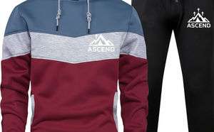 Premium Quality Hooded Solid <b>Jogger</b> Suit | Custom Color Tracksuit Men <b>Women</b> | 100% Cotton Breathable Anti-Bacterial <b>Fleece</b> - Product Image 5