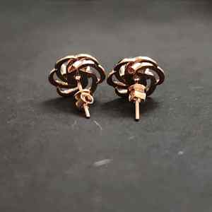 Boucles d'oreilles pendantes en argent sterling 925 avec pierre en diamant taillé certifiée IGI, plaquées or, tendance, unisexe, pour la Saint-Valentin, anniversaire, fête - Product Image 3