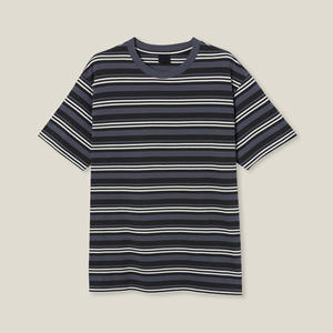 OEM T-shirts unisexe en coton et bambou uni T-shirt blanc tricoté à manches courtes pour hommes fabricant de t-shirts à col rond - Product Image 6