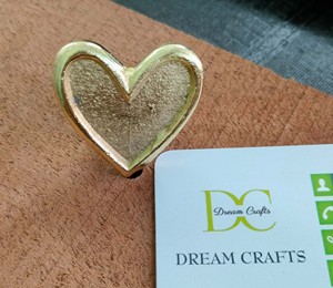 Lovely Sidney Custom Print Metal Handle Cabinet Knobs Durable Shiny New Brass <b>Iron</b> Heart-Shape Design Home Decor Metal <b>Crafts</b> - Product Image 4