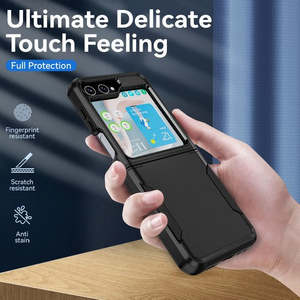 เคส Samsung Galaxy Z Flip7 2025 แบบไฮบริดสองชั้น สีน้ำเงิน - Product Image 4