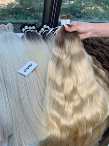 Extensiones de Cabello Humano Virgen de Lujo de 30 Pulgadas, Super Dobles, Naturales, Onduladas y Sedosas, Sin Caída, Disponibles en Todos los Colores - Product Image 3