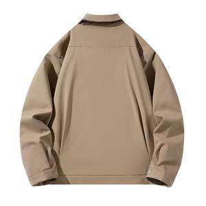 เสื้อแจ็คเก็ตธุรกิจแฟชั่นเรียบง่ายสำหรับผู้ชาย ปกพับได้ เหมาะสำหรับใส่ทำงานและใส่ลำลอง ดีไซน์ผ้าไม่ถักทอ - Product Image 5