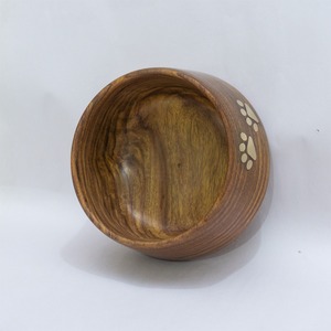 Bols d'alimentation pour animaux de compagnie en bois de Sesham fabriqués à la main de qualité supérieure Durable plat élégant chiens chats forme de bouteille Application pratique de l'eau - Product Image 4