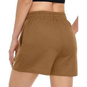 Personalizar Casual Jogger en blanco pantalones cortos de algodón Fitness señoras corto gimnasio Biker verano Pantalones cortos de las mujeres - Product Image 5