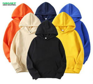 400 500 100% coton blanc uni luxe coupe régulière pull à capuche hommes personnalisé Streetwear lourd hiver sweats à capuche - Product Image 1