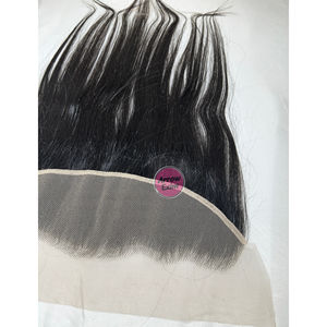 Cabello Indio Virgen Remy sin Procesar con Frente de Encaje Transparente al por Mayor, Liso Natural, 150% de Densidad, Doble Nudo, Arrow - Product Image 3