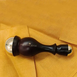 Premium 2-en-1 Kansa Wand Handheld Massage du visage ayurvédique pour la réduction des rides Amélioration de la beauté naturelle Original Indian - Product Image 2