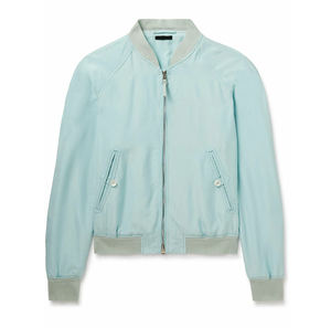 Blouson aviateur d'hiver en satin de nylon avec logo personnalisé pour hommes avec fermeture éclair grande taille surdimensionné 2026 - Product Image 5