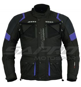 Veste de course moto haut de gamme pour homme Legend, toutes saisons, imperméable, respirante, en Cordura/cuir/polyester, hiver - Product Image 4