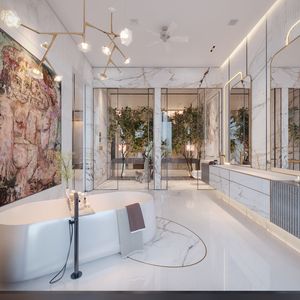 Hotel <b>Bathroom</b> Furniture Package per Room Vanity with Basin Top and <b>Mirror</b> Cabinet for Hotel Projects - Product Image 3
