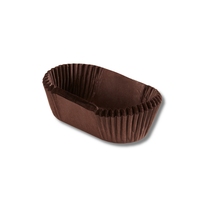 Fabriqué en Italie Papier sulfurisé personnalisable Jetable Ovale Marron Cuisson Tasse Cupcake Doublures Muffins Cas Taille Différente