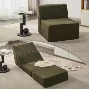 Modernity Modular Folding <b>Sofa</b> Bed Adjustable Floor Lounge Chair Multifunctional Convertible Seating Sponge Fabric <b>Cover</b> Villas - Product Image 3