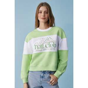 ETHIQUET PAYNE Sudadera oversize con cuello redondo para mujer - Product Image 1